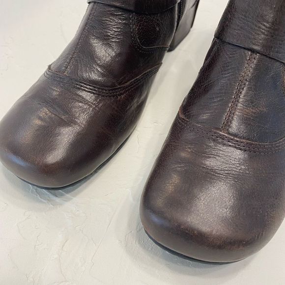 Josef Seibel Brown Leather Ankle Booties - Picture 5 of 10